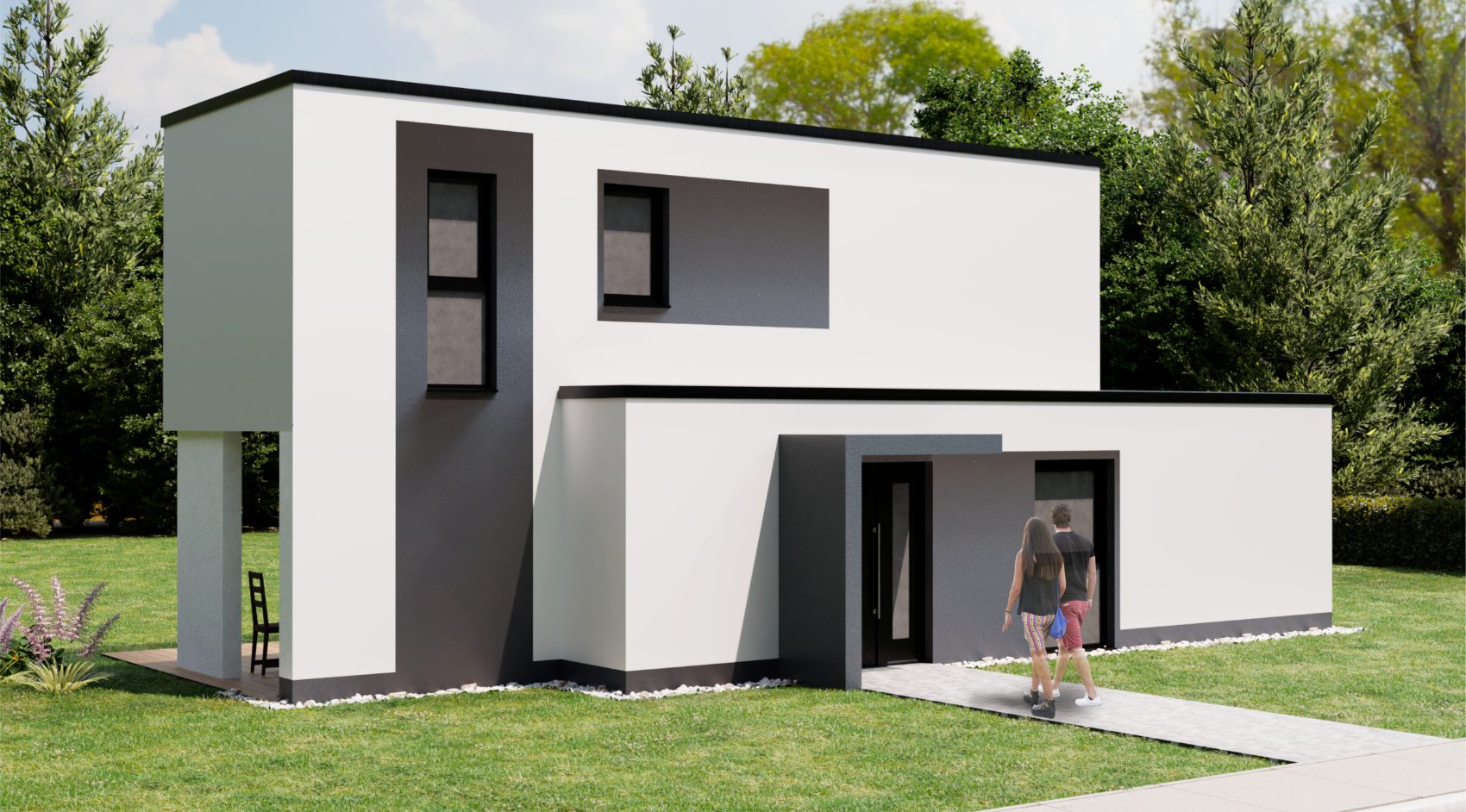 Mit rund 50qm Wohnfläche auf 2 Etagen ist dieses Tiny Haus etwas ganz besonderes.