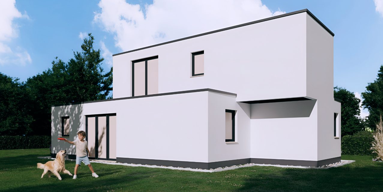 Eine kleine Stadtvilla Rund 80qm auf 2 Etagen. Ein modernes Haus made in Germany.