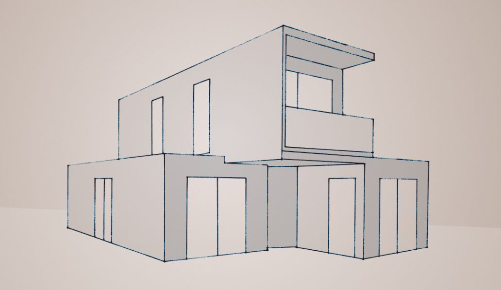 Designer-Tiny-House Ein Baukörper in Modulbau mit ganz besonderer Architektur.