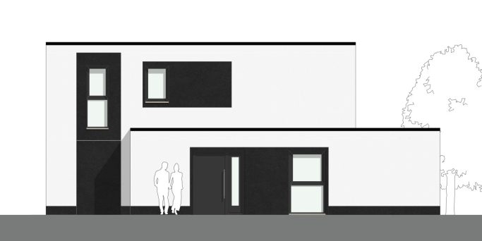 Vorderseite Vorderseite Modulhaus MH2