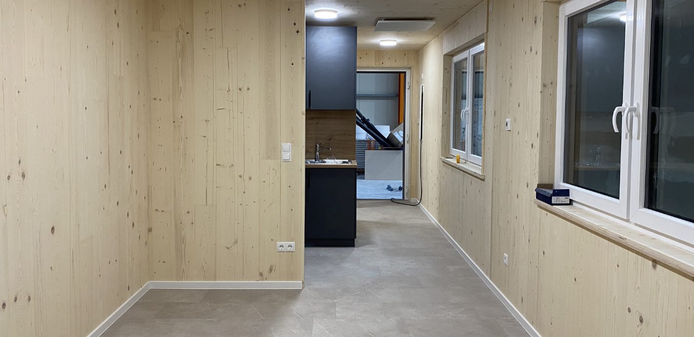 Die Massivholzwände schaffen ein besonders gesundes Wohnklima.