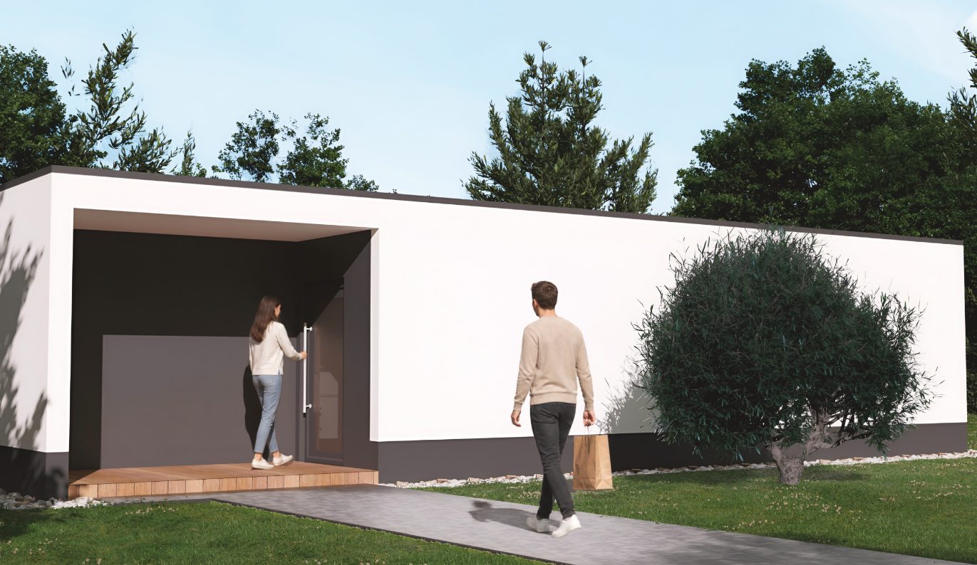Ein Modulhaus ohne Vergleich Dieses kleine Modulhaus ist sicher der Blickfang in jeder Siedlung.
